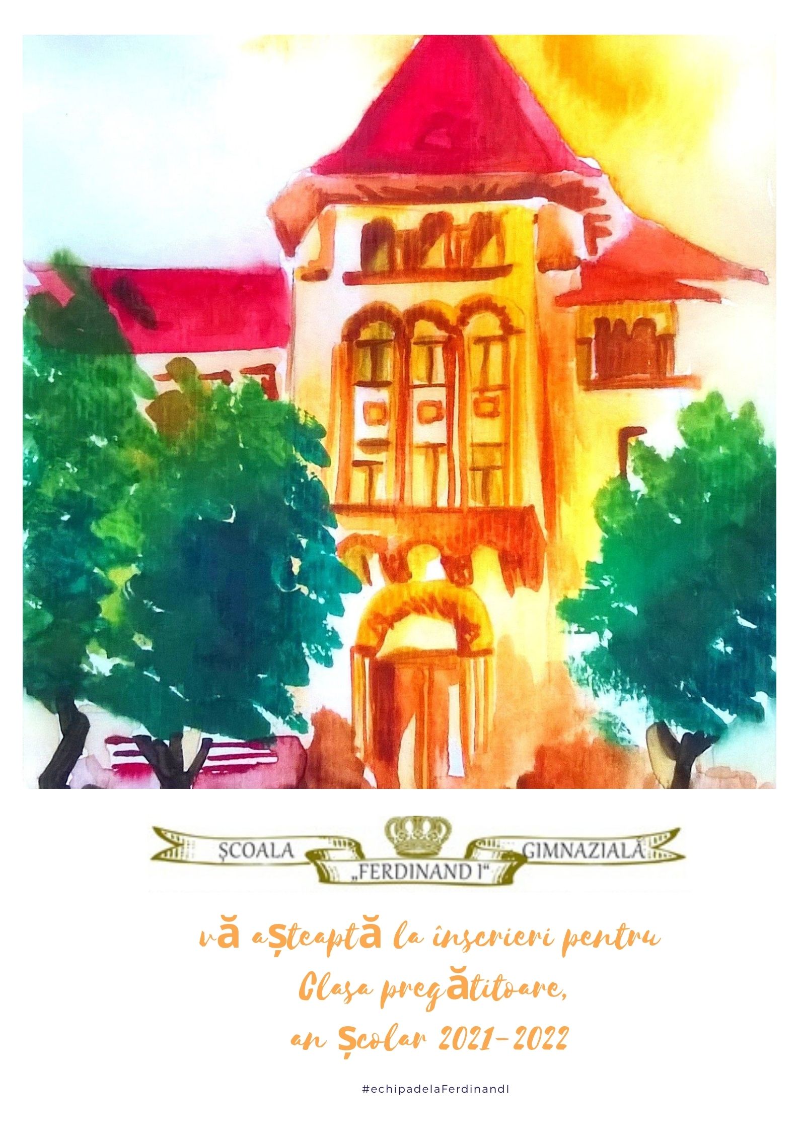 Înscrieri pentru  Clasa pregătitoare, an școlar 2021-2022 